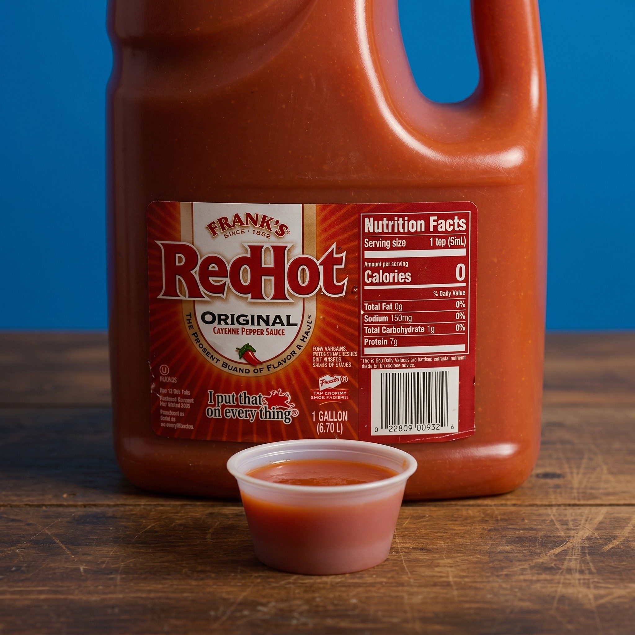 Frank's Red Hot Sauce.